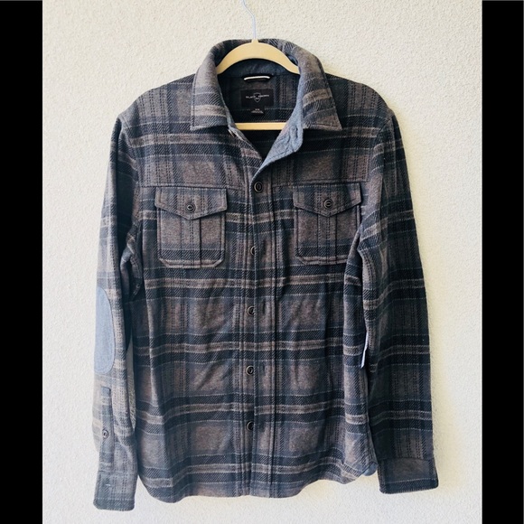 Black Brown 1826 Other - 😻Black Brown 1826 warm plaid brown button shirt M